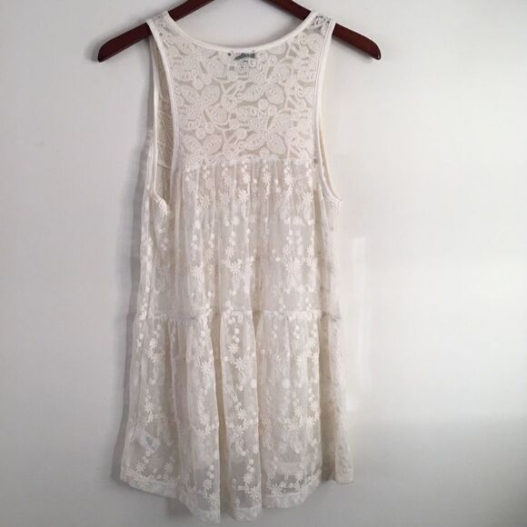 EXPRESS Lace Boho Tunic Top | Size Small - Picture 6 of 8